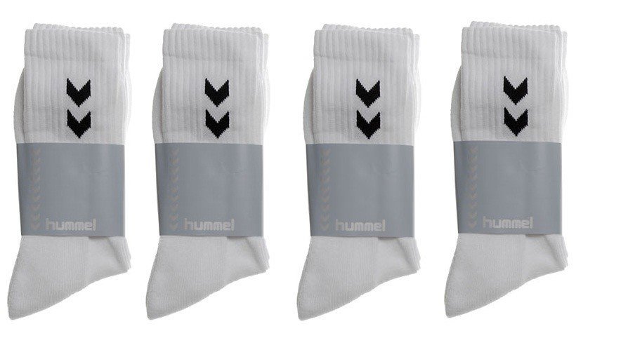 hummel Unisex Vare indendørs sportssokker 2 calcetines, blanco/azul  verdadero, 35-38 EU : : Moda