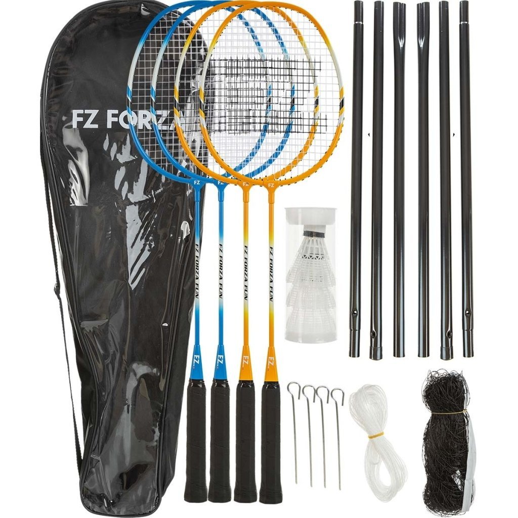 FUNZONE Fun Sommer Badmintonsæt + Net