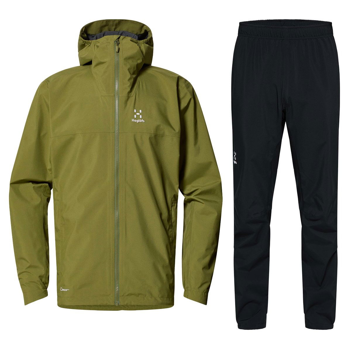 Haglöfs Korp Proof Regnsæt Herre, Olive Green