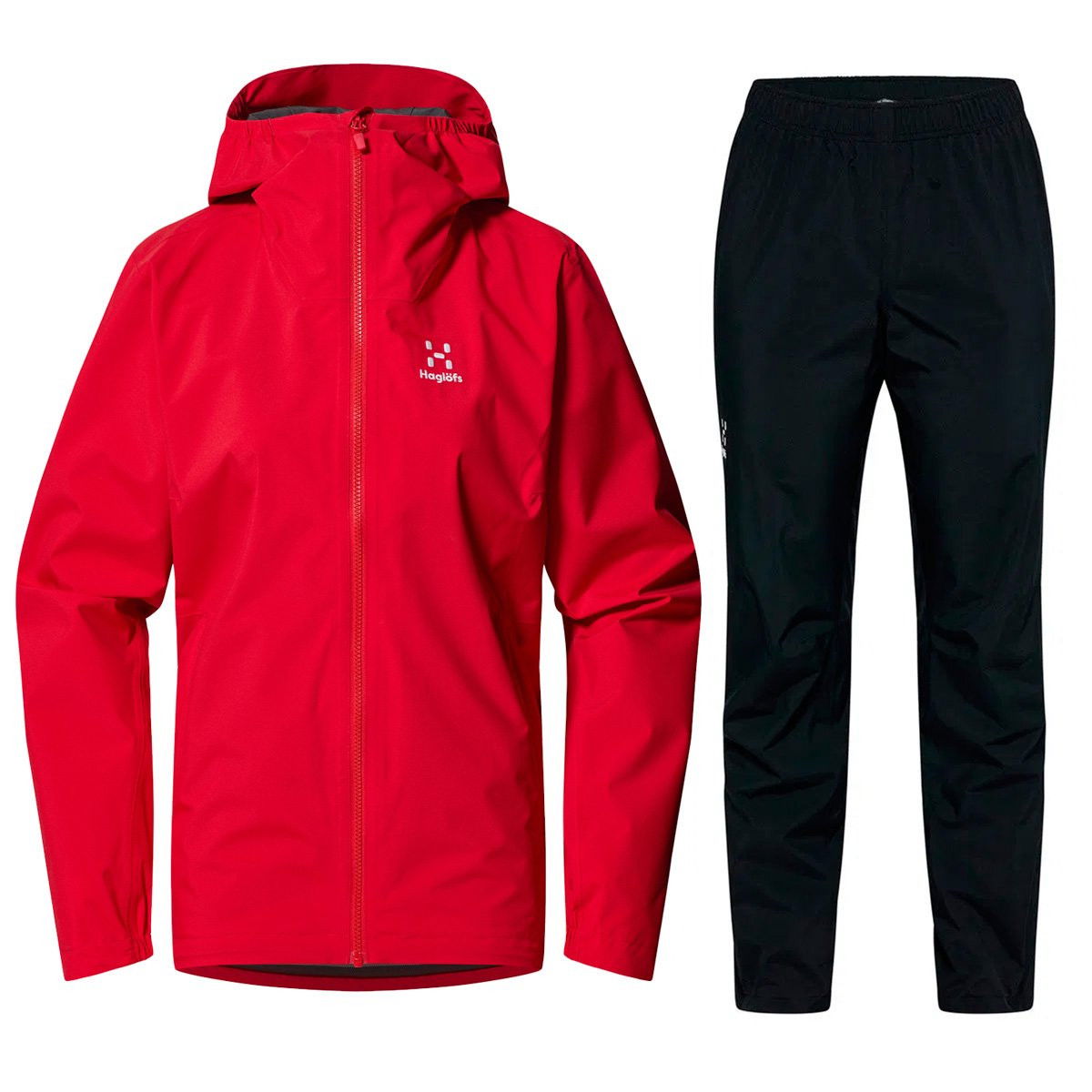 Haglöfs Korp Proof Regnsæt Dame, bright red