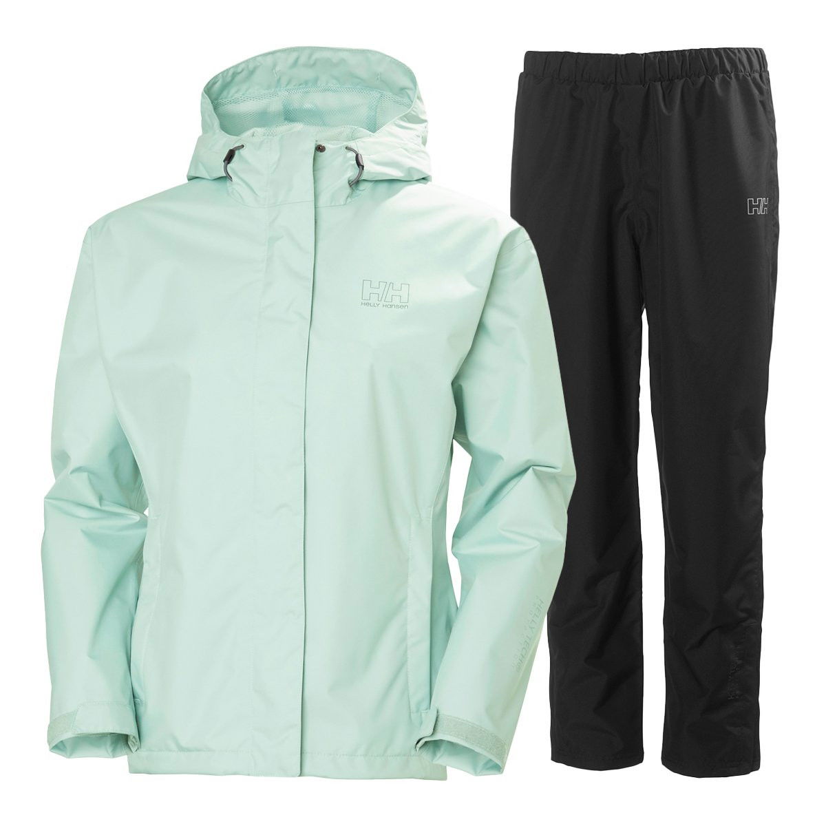 Helly Hansen Seven J Regnsæt Dame, green mist