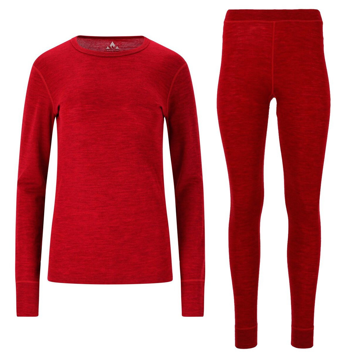 Whistler Cerro Merino Uld Skiundertøj Sæt Dame, sun-dried tomato
