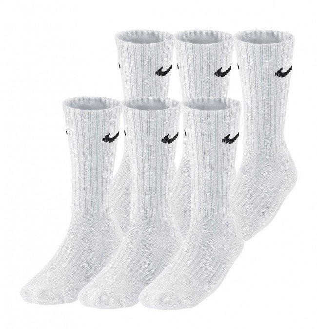Nike 6-pak Cotton Crew Strømper
