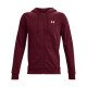 Thumbnail for Under Armour Rival Cotton Hoodie Herre, mørkerød