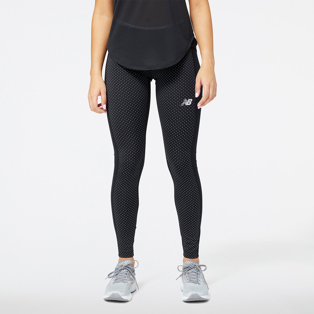 13: New Balance Reflective Print Accelerate Løbetights Dame