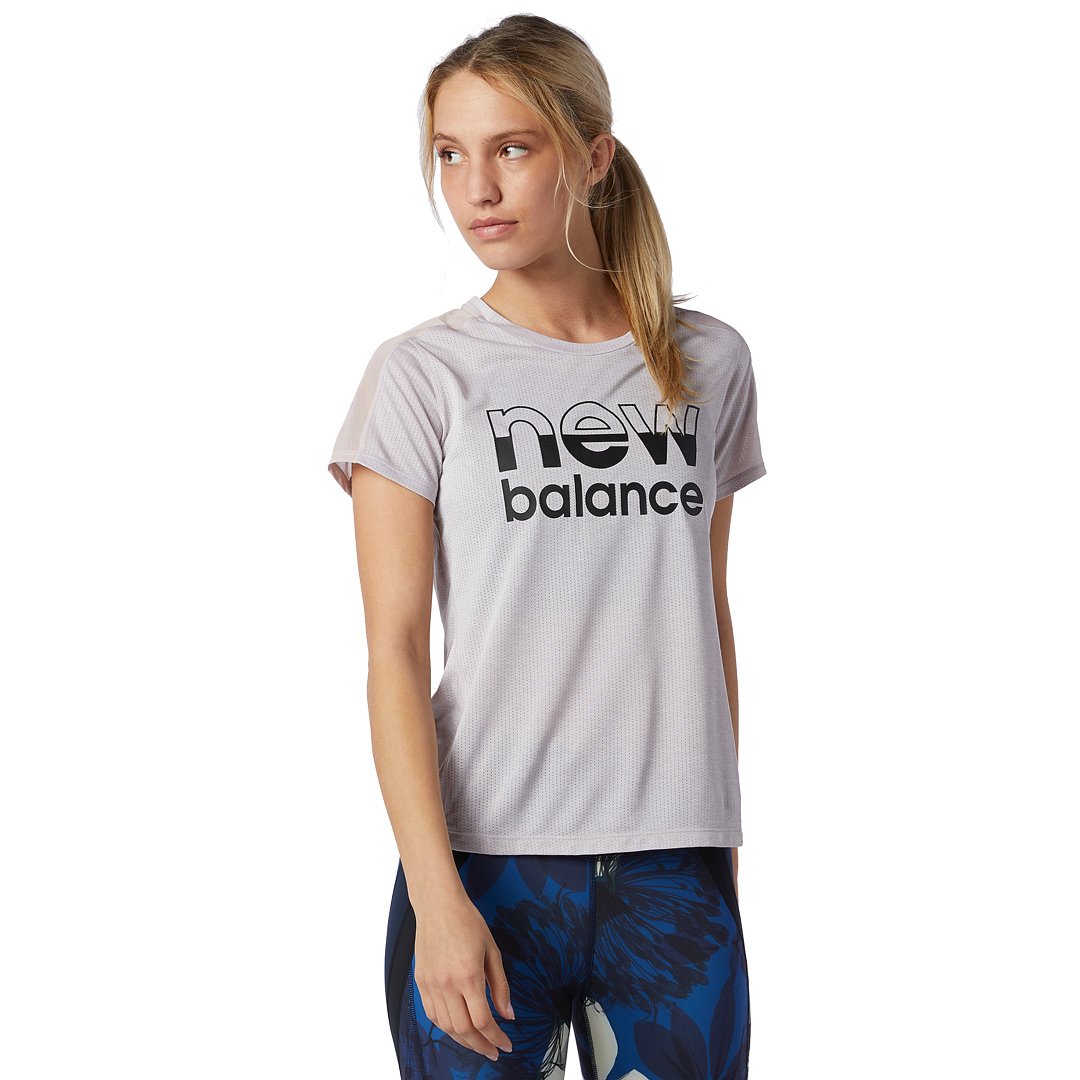 New Balance Printed Impact Run T-shirt Dame thumbnail
