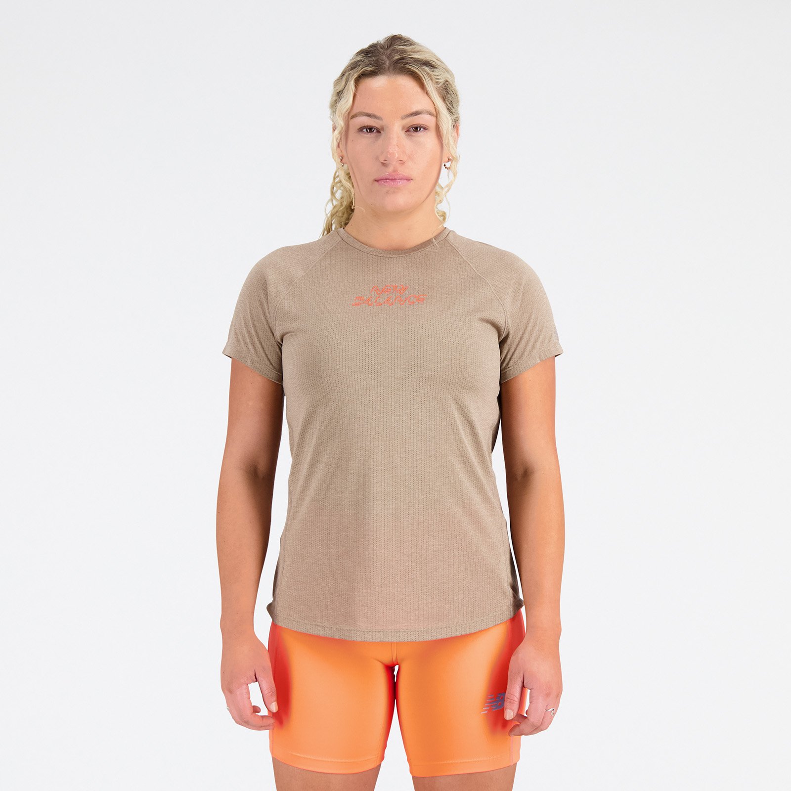 New Balance Printed Impact Run T-shirt Dame